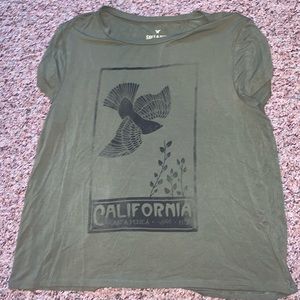 Army green t-shirt from American Eagle